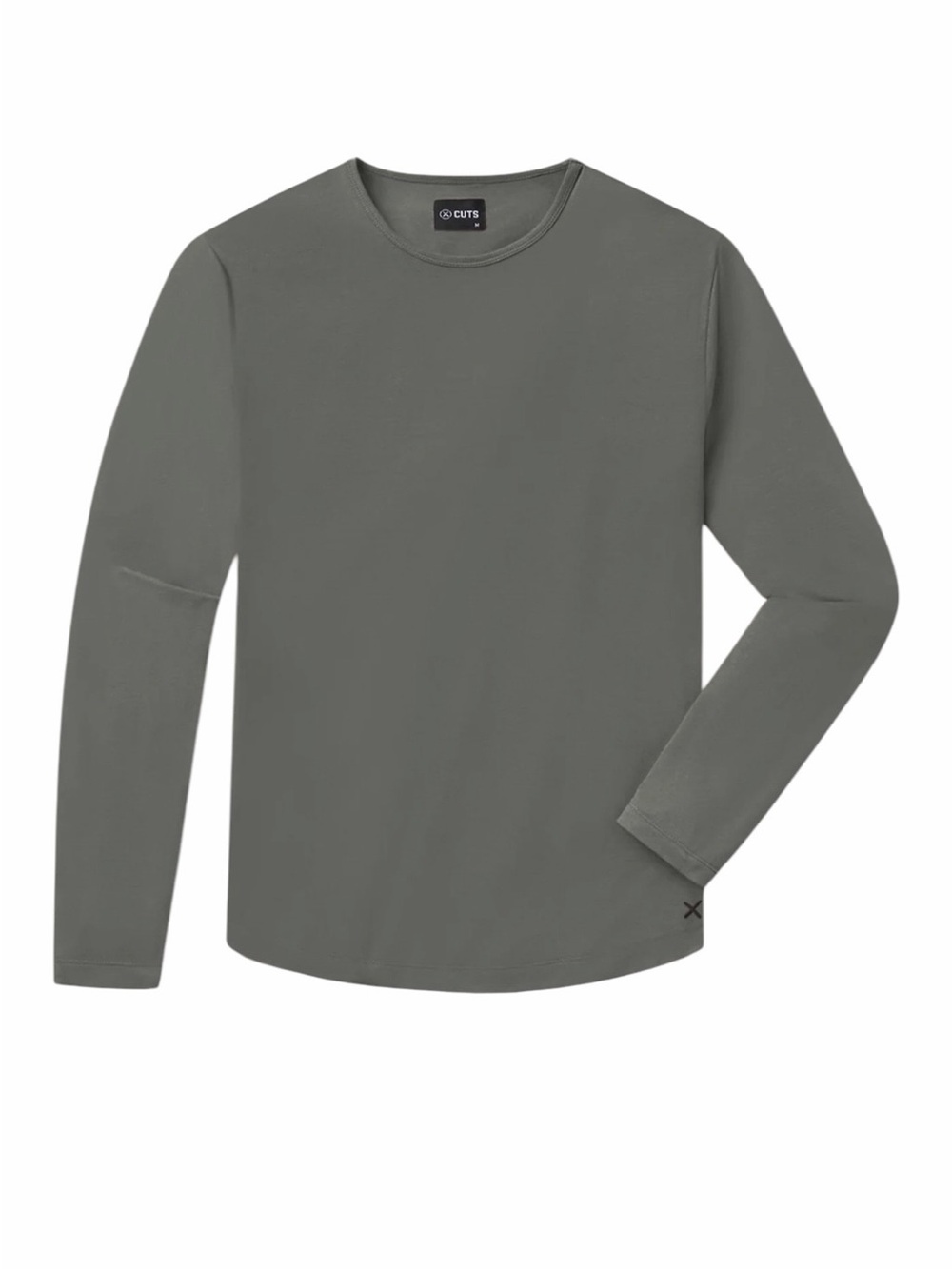 Cuts Men’s Long-Sleeve Crew Tee — Sage